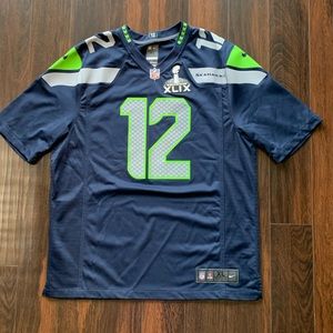 Nike Seattle Seahawks NFL Superbowl replica jersey men’s XL